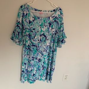 Tiered ruffle sleeve Lilly Pulitzer dress